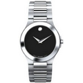 Movado Corporate Men's Stainless Steel Bracelet Watch W/ Black Dial from Pedre